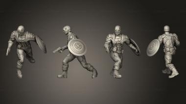 Military figurines SE bomber 008 3d model