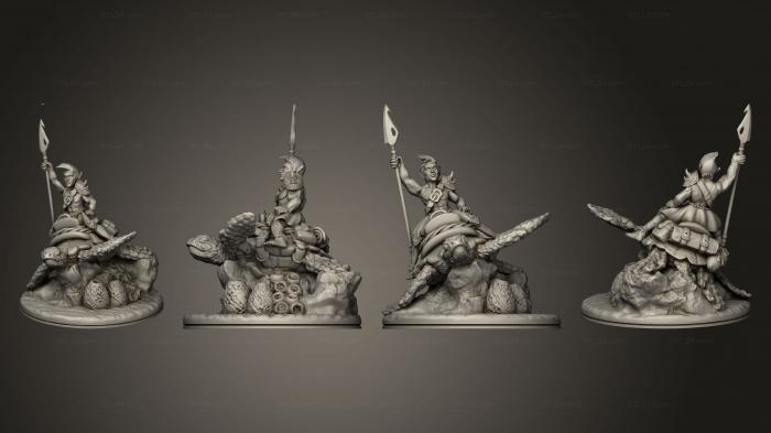 Military figurines (Sea Elf Rider Female 002, STKW_12147) 3D models for cnc