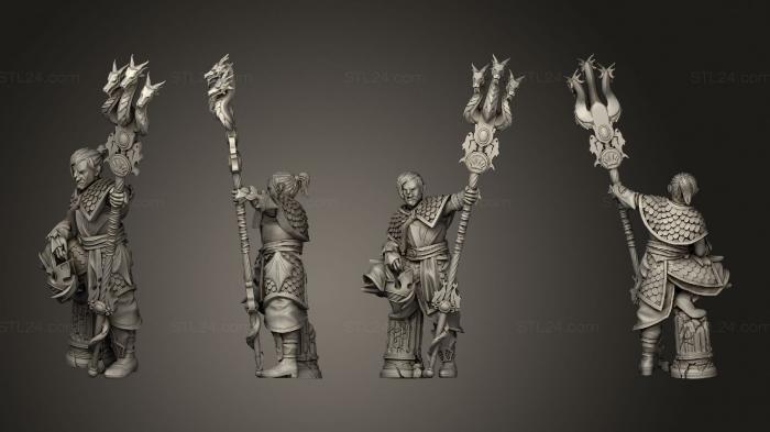 Military figurines (Sea Guard Banner, STKW_12149) 3D models for cnc