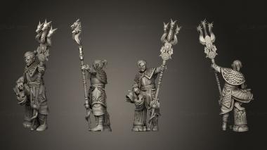 Military figurines Sea Guard Banner 3d model