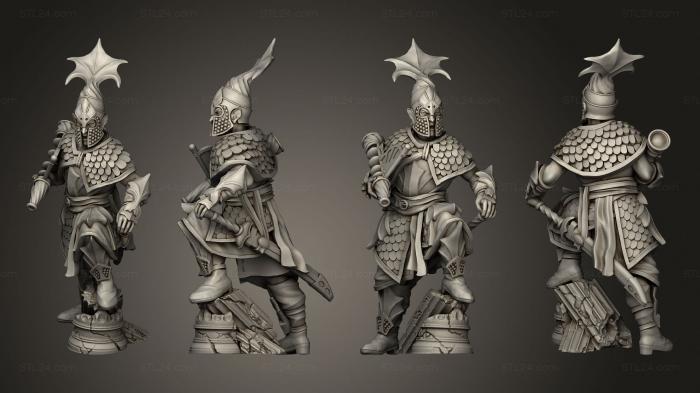 Military figurines (Sea Guard Captain, STKW_12150) 3D models for cnc