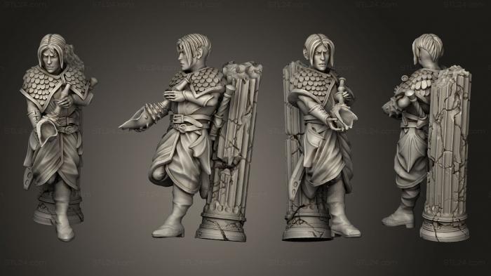 Military figurines (Sea Guard Musician, STKW_12151) 3D models for cnc