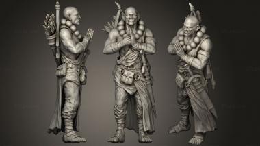 Military figurines Howling Horde Bite Ozil Cusali 3d model