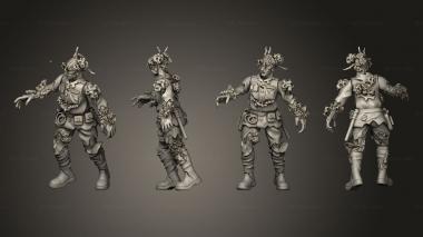 Military figurines Security Guard 3d model