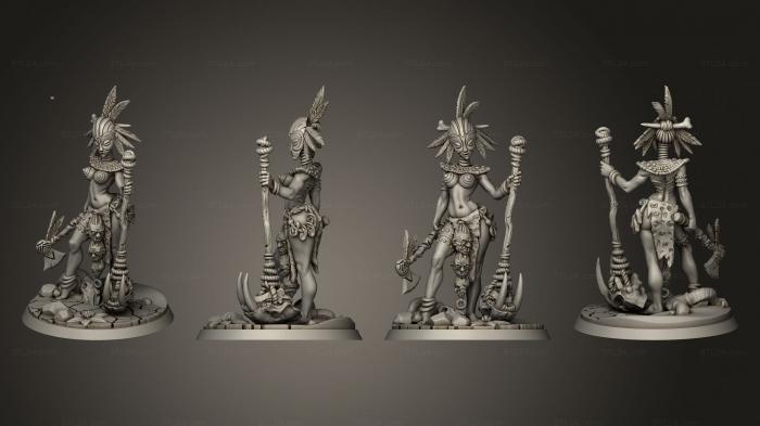 Military figurines (Seda the Stonehammer, STKW_12179) 3D models for cnc
