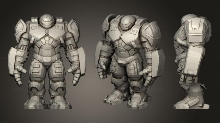 Military figurines (Hulkbuster Remix, STKW_1218) 3D models for cnc