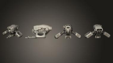 Military figurines Sentry Drone No Hole 3d model