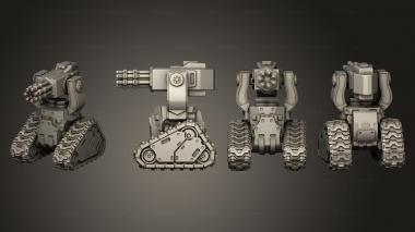 Military figurines Sentry Minigun 3d model
