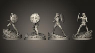 Military figurines Sergeant Peggy 3d model