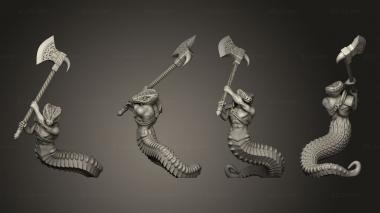 Military figurines Serpent Guard Axe 3d model