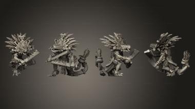 Military figurines Serpent Warriors A 001 3d model