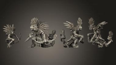 Military figurines Serpent Warriors A 003 3d model