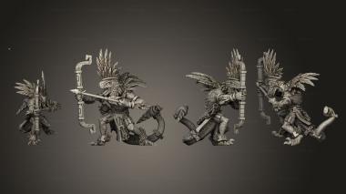 Military figurines Serpent Warriors A 004 3d model