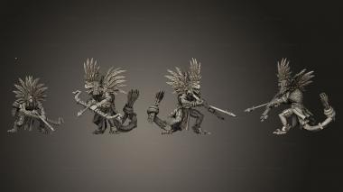 Military figurines Serpent Warriors A 005 3d model