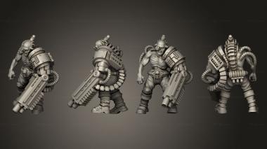 Military figurines Servitor 3d model