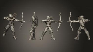 Military figurines Shadforged Ranged v 3 3d model