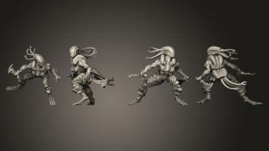 Military figurines Shadowspace Bloodseekers blades 03 3d model