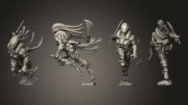 Military figurines Shadowspace Bloodseekers blades 04 3d model