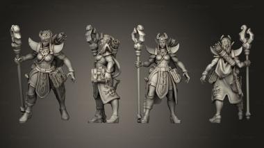 Military figurines shahana the sorcerer 03 3d model