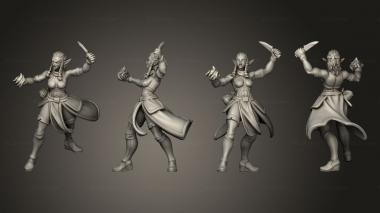 Military figurines shahana the sorcerer 04 3d model