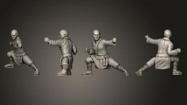 Military figurines Shaolin Monk Set 3d model