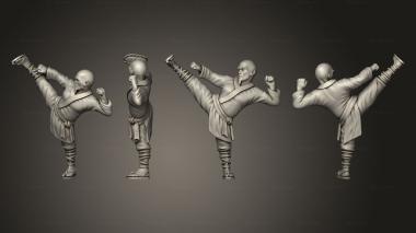 Military figurines Shaolin Monk 3d model