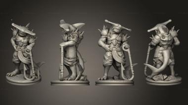 Military figurines Shark Man 02 3d model