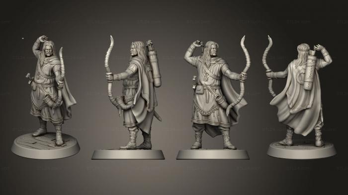 Military figurines (Sharpshooter, STKW_12256) 3D models for cnc