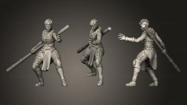 Military figurines Human Monk Miniature (1) 3d model