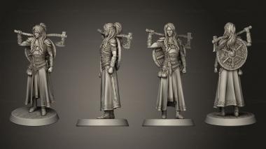 Military figurines Shieldmaiden 2 3d model