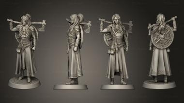 Military figurines Shieldmaiden 3d model