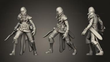Military figurines Humanoid Cultist Miniature 1 3d model