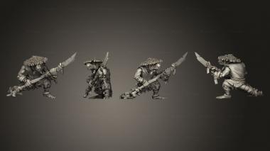 Military figurines shinobi rat 2 3d model