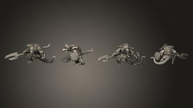 Military figurines Shinobi rat 3 3d model