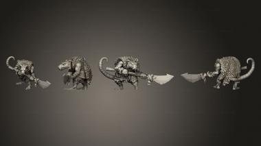 Military figurines Shinobi rat 4 3d model