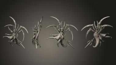 Military figurines Shiveryah spider Priestess 3d model