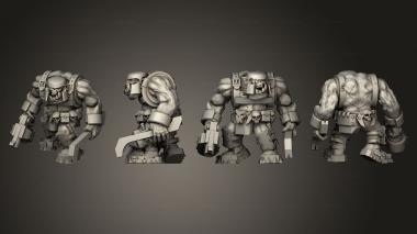 Military figurines Shock Troop  01 3d model