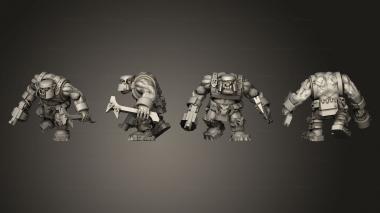 Military figurines Shock Troop  02 3d model