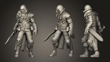 Military figurines Humanoid Cultist Miniature 3 3d model