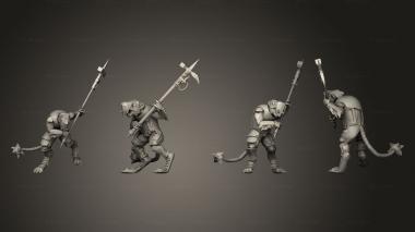 Military figurines Shockvermin Shock 9 3d model