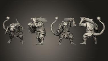 Military figurines Shonibi rat 7 3d model