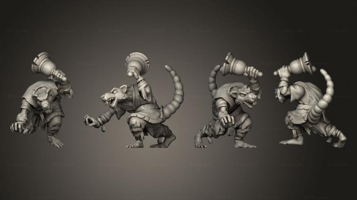 Military figurines (Shonibi rat 10, STKW_12299) 3D models for cnc