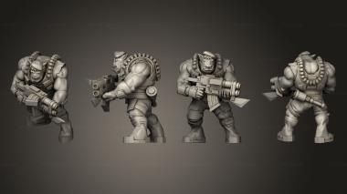 Military figurines SHOOTA BOYS 3d model