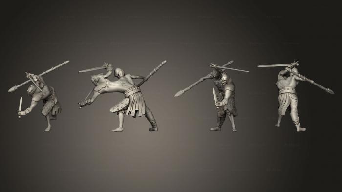 Military figurines (Siamese Zombie Attacking, STKW_12315) 3D models for cnc