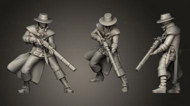Military figurines Hunter Miniature 3d model