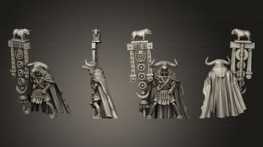 Military figurines SIGNIFER ON FOOT 3d model