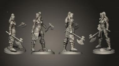Military figurines Sigrid the Avenger Base 3d model