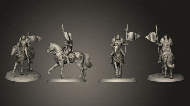 Military figurines Sir Richard Mounted 3d model