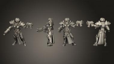 Military figurines Sister Sargent 3d model