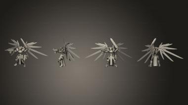 Military figurines Sisters of Battle HQ 3d model